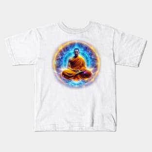 Monk meditation Kids T-Shirt